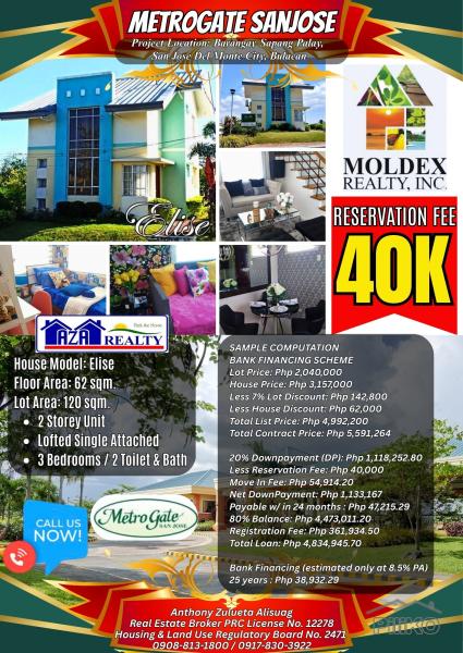 Picture of 3 bedroom House and Lot for sale in San Jose del Monte