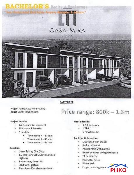 1 bedroom House and Lot for sale in Cebu City in Philippines