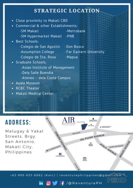 1 bedroom Condominium for sale in Makati in Metro Manila