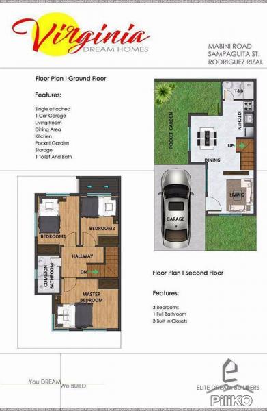 3 bedroom House and Lot for sale in Rodriguez