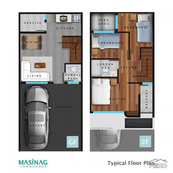 3 bedroom Townhouse for sale in Marikina in Philippines