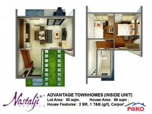 2 bedroom Townhouse for sale in Bacoor in Philippines