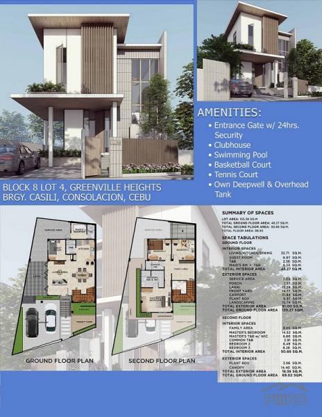 4 bedroom House and Lot for sale in Consolacion in Philippines