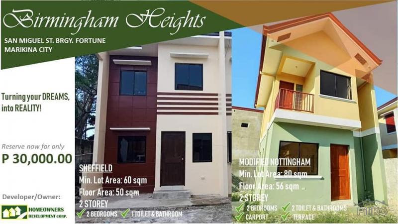 2 bedroom Townhouse for sale in Marikina in Metro Manila