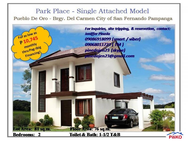 Picture of 2 bedroom House and Lot for sale in Bacolor