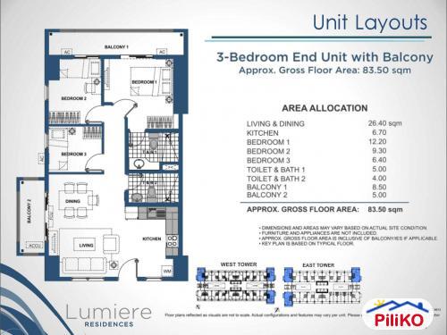 3 bedroom Condominium for sale in Pasig