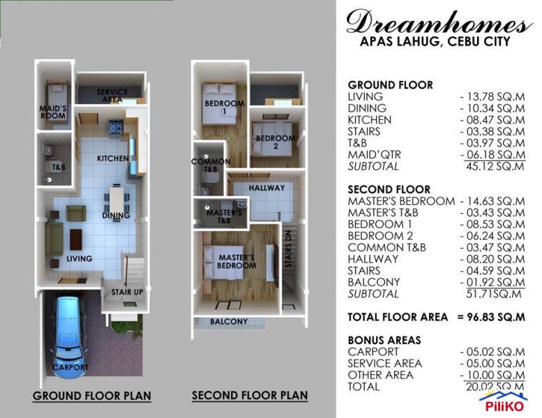 4 bedroom Townhouse for sale in Cebu City in Cebu