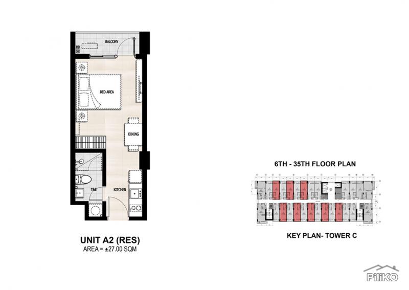1 bedroom Studio for sale in Cebu City in Philippines